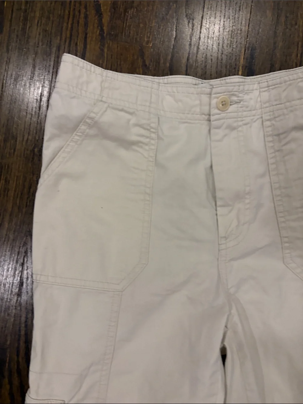 Ladies Cargo Pants in Light Beige - Classic Utility Style by Abercrombie